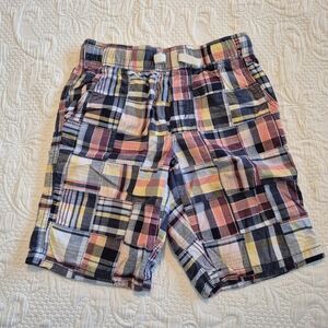 Gymboree boys size 10 plaid pull on shorts,  2018, VGUC
